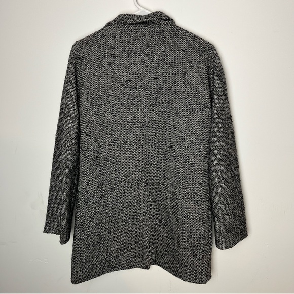 J. Crew Black and Gray Pea Coat - Picture 2 of 8